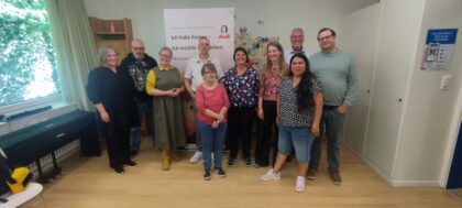 Gruppenfoto von Workshop-Teilnehmern.
